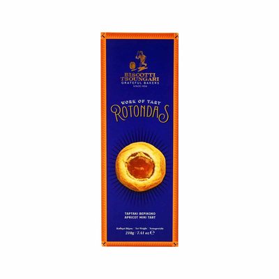 Ταρτάκι Βερίκοκο 210γρ - Biscotti Tsoungari Rotondas