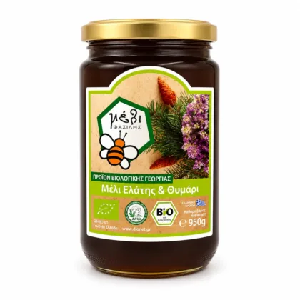Βιολογικό Μέλι Ελάτης & Θυμάρι 950γρ - Φασιλής
