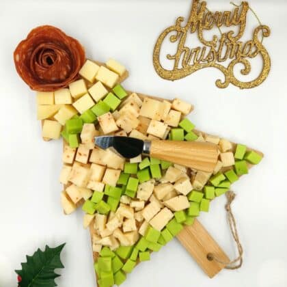 Ξύλινος δίσκος Χριστουγεννιάτικο δέντρο