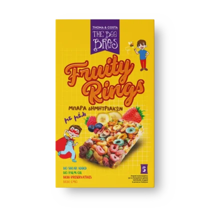 Μπάρα Δημητριακών με Μέλι & Φρούτα 5τμχ - The Bee Bros