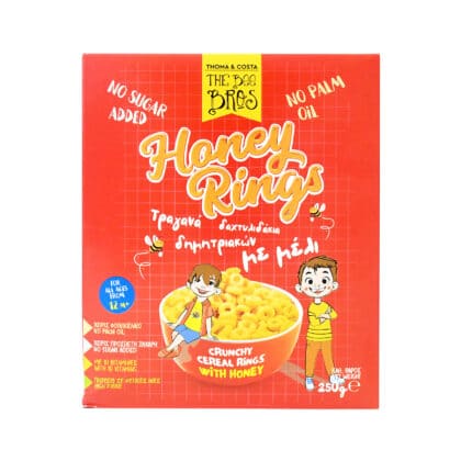 Δαχτυλίδια δημητριακών με Μέλι 250γρ - The Bee Bros
