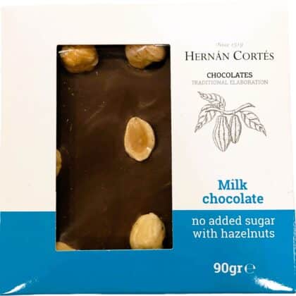 Σοκολάτα Γάλακτος με Φουντούκια 90γρ - Hernan Cortes