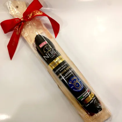 Σαλάμι Στρογκλίνο σε Ξύλινο Δίσκο από Χοιρινό Καλαβριας 200γρ